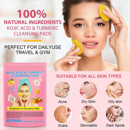 Turmeric &amp; Kojic Acid Cleansing Pads